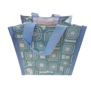 Imagem de Sacola de ráfia pequena marmitérmica 20x20x15cm 2 litros b4u