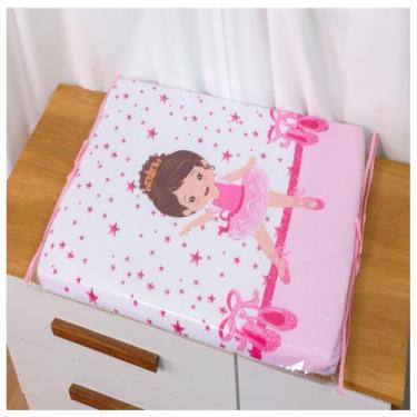 Imagem de Trocador de Fraldas Plastificado Americano Bebê Menina Menino - Maria'