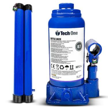 Imagem de Macaco Hidráulico Garrafa 8T Portátil Tech One 8 Toneladas