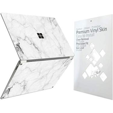 Imagem de Digi-Tatoo Adesivo decalque Cover Skin para laptop Microsoft Surface 2023 Go 3/2/1 31.5 cm, fácil de aplicar, antiarranhões, película de vinil livre de resíduos [mármore fresco]
