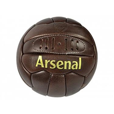 Imagem de Arsenal FC Arsenal Retro Heritage Leather Ball Size 5 bola para adultos, unissexo, multicolorido (multicolorido)