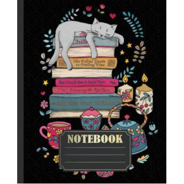 Imagem de How to Hygge Like a Cat Notebook: Cat Kitten Notebook Journal | 7.5" x 9.25", 120 Pages Wide Blank Lined Workbook for Kids Students Teens Home School College