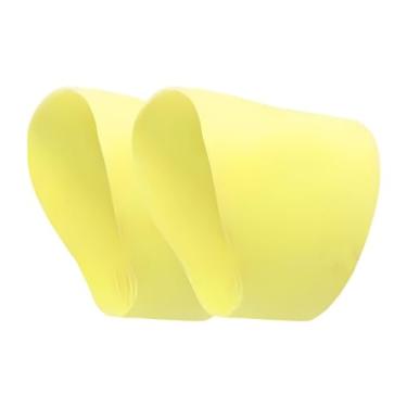 Imagem de Deevoka Faixas de renda de futebol, capas de renda de chuteira de futebol, capas de cadarço de silicone flexíveis para treinamento de jogos para adultos, Amarelo