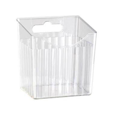 Imagem de Organizador de Caixas de Armazenamento Montadas na Parede, Utilização Eficiente do Espaço, Banheiro, Cozinha, Material para Animais de Estimação (Branco Transparente)