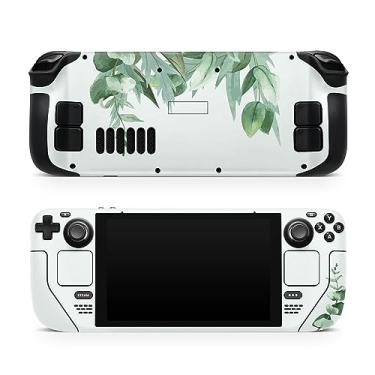 Imagem de TACKY DESIGN Leaves Skin for Steam Deck - Compatível com LCD e OLED, verde, decalque de vinil premium 3M, capa completa