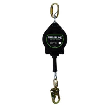 Imagem de Frontline RPG50' Cabo SRL com extremidade de gancho de pressão de aço | Cabo de aço galvanizado 3/40.6 cm | Leve, durável | Olho de ancoragem giratório | Capacidade de 140 kg | Compatível com ANSI e
