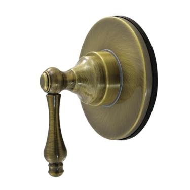 Imagem de Kingston Brass KS4033AL Válvula de desvio de seis vias de manípulo único de restauração com kit de acabamento, latão antigo