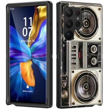 Imagem de BFUKVOU Capa protetora para Galaxy S25 Ultra com suporte embutido, à prova de choque/poeira/queda, 3 camadas, capa protetora de grau militar para Samsung Galaxy S25 Ultra 6,9 polegadas 2025, Boombox