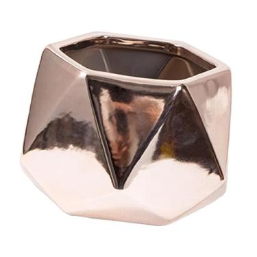 Imagem de Pequeno vaso de cerâmica elegante vaso de flores vaso plantador interior suporte para mesa de café tv gabinete festa prateleira