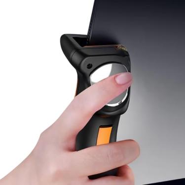 Imagem de Controle ergonômico de gatilho para tablet, gatilho sensível para gamepad para jogos, taxa de disparo de 4 frequências