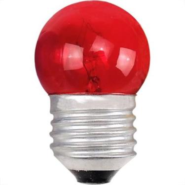 Imagem de Lampada Bolinha Brasfort 07Wx220V Vermelha 8477 - Kit C/25