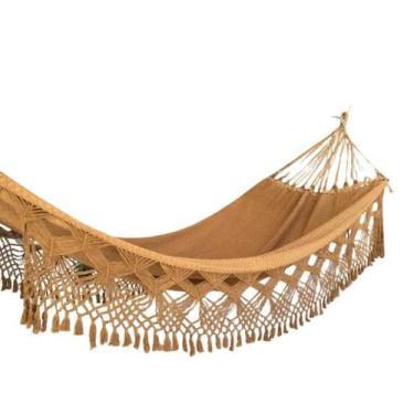 Imagem de Rede Balanço Reforçada Até 200kg Casal Luxo Dormir Relaxar Original Pe