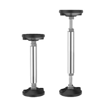 Imagem de IEUDNS 2pcs Undermount suportes de pia de aço inoxidável Durabilidade de aço pernas ajustáveis ​​para o banheiro cozinha da parede da bacia de lavagem, 38cm a 52cm