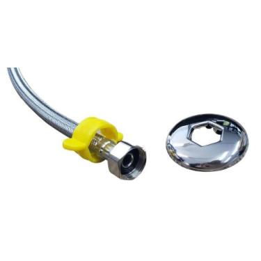 Imagem de Engate ligacao flexivel 40cm aco trancado agua quente /fria  - JEDMETA