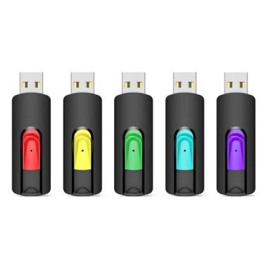 Imagem de Pen Drive Aiibe 128GB USB 2.0 - Pacote com 5 Unidades