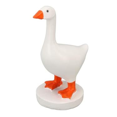 Imagem de Portador de Key de Ganso Com Bico Magnético, Resina Ganso Figura Fofa de Estatuetas Fofas de Ganso Estátuas de Animais para Decoração de Casa