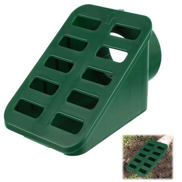 Imagem de MARKBIT Ralo de jardim de gramado, grelha de drenagem esquadriada para descarga de bomba de depósito e extensões de calha (verde)