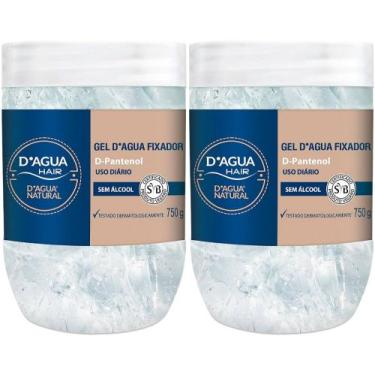 Imagem de 2UN Gel D'agua Fixador Para Uso Diário 750G D'agua Natural - D'Água Na