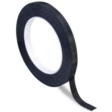 Imagem de Fita adesiva tecido preto 10mm x 30m para uso em eletronica e demais a