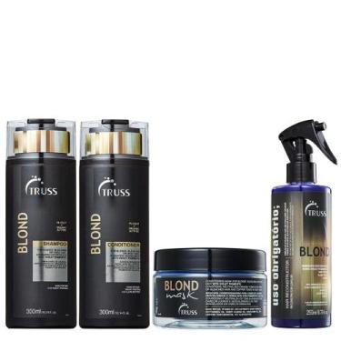 Imagem de Truss Blond Kit Shampoo Condicionador Máscara e Uso Obrigatório Blond 