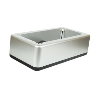 Imagem de kowaku Dispensador automático de tampa de sapatos, proteja a máquina de capa automática de calçados inteligente, reutilizável para laboratório, loja, Prata