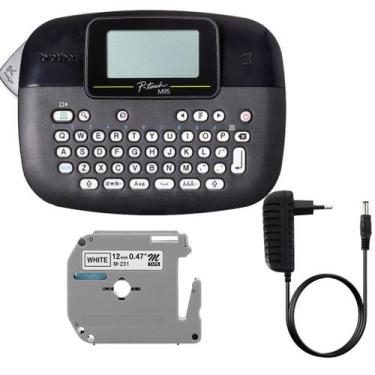Imagem de Rotulador Brother Pt-m95bk + 01 Fita X-full Mk231 + 01 Fonte