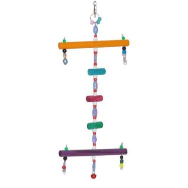 Imagem de Brinquedo Para Papagaio Aves Pássaros Poleiro Giratório calopsita papa