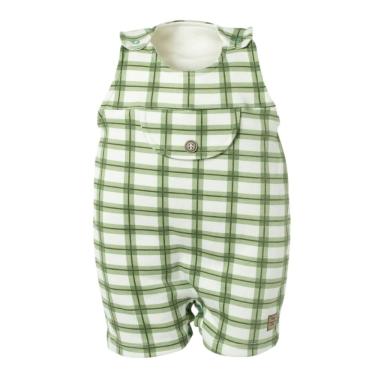 Imagem de Macacão Jardineira Bebê Menino Curto Verde Camping - Hug