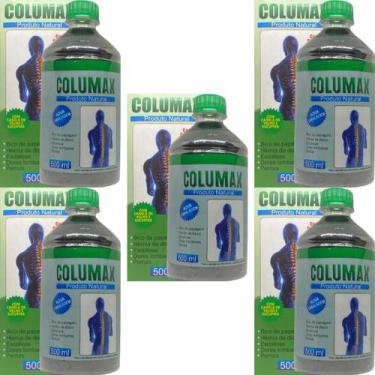 Imagem de Suplemento Alimentar Columax Natural Frasco 500ml Kit 5 Unidades, Envi