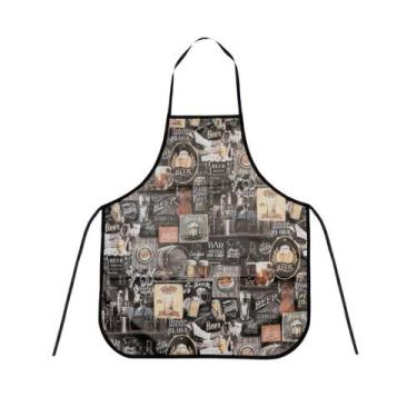 Imagem de Avental de Cozinha Lavanderia Impermeável Tamanho Grande GG - BemPrat