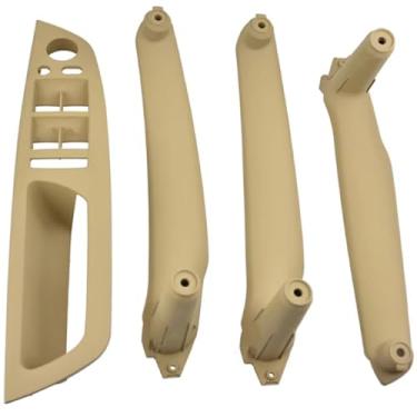 Imagem de Beige,1 Set,TPUIZUS Mão Esquerda Condução Interna Maçaneta Painel Trim Tampa Motorista Lateral Janela Interruptor Tampa Kit para BMW E70 E71 X5 X6 2007-2014