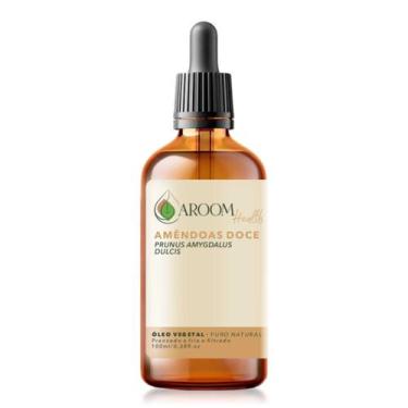 Imagem de Óleo vegetal de Amêndoas doce 100% puro  natural - 100 ml - Aroom