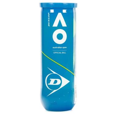 Imagem de Bola de Tênis Dunlop Australian Open Tubo c/3 Bolas