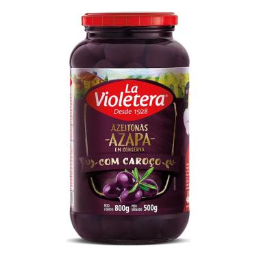 Imagem de Azeitona Preta Com Caroço La Violetera 500g
