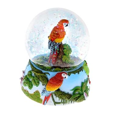 Imagem de CoTa Global Parrot Snow Globe - Sparkly Water Globe Figurine with Sparkling Glitter, Collectible Novelty Ornament for Home Decor, for Birthdays, Christmas, and Valentine's Day - 65mm
