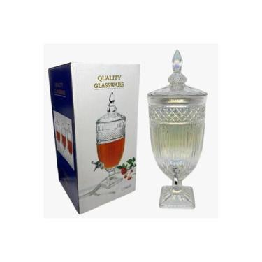 Imagem de Suqueira Dispenser De Vidro Agata Fruta Cor 5L - GMB