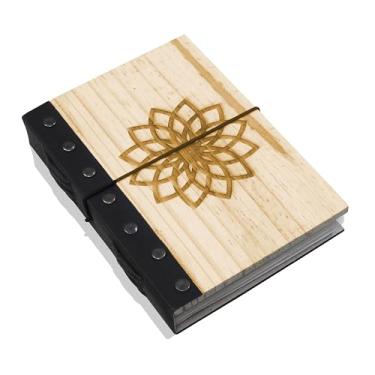 Imagem de VIMOKSHA Caderno em branco, capa dura, caderno de esboço, caderno sem forro, páginas brancas, papel liso grosso, diário multiuso para homens e mulheres, 12,7 x 17,78 cm (arte mandala)