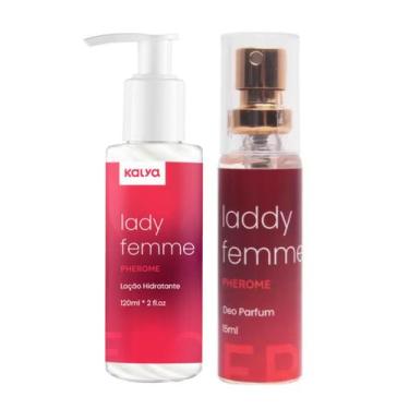 Imagem de Kit Loção Corporal e Perfume Pherome Lady Femme - Kalya