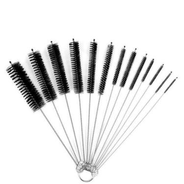Imagem de 10 Pincéis De Limpeza Canudo Nylon Escovas P/ Copo Garrafa - Minymix