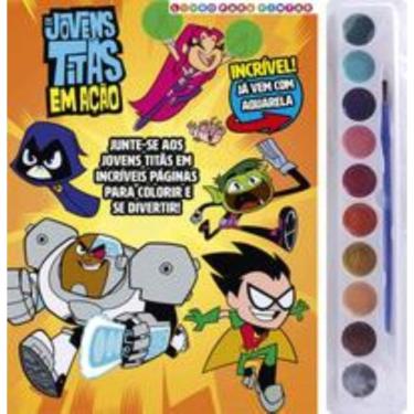 Imagem de Jovens Titãs Livro para Pintar com Aquarela