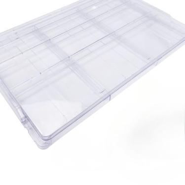 Imagem de Tampa de Geladeira Multiuso Prateleira Acrílico Transparente 37,7cm x 56,8cm x 4,0cm