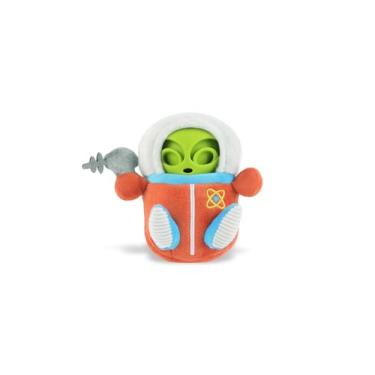 Imagem de P.L.A.Y. PET LIFESTYLE AND YOU Brinquedo de pelúcia 2 em 1 com tema espacial Alien Buddies com TPE durável – Ótimo para filhotes, cães mastigadores (Astro Explorer)