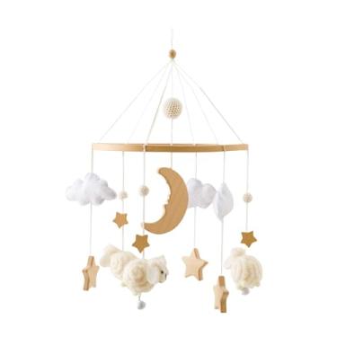 Imagem de Móbile Para Berço - Pendente Para Bercinho Decoração de Quarto Infantil | Móbile Interativo Calmante Estilo Bohemiano para Quarto, Carrinho, Cama e Brincadeiras 0-3 Meses