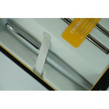 Imagem de Cross Calais Caneta esferográfica esferográfica cromada acetinada com refis