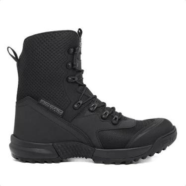 Imagem de Bota Coturno Militar Extra Leve Acero One Preto Cano Alto - Acero Bota