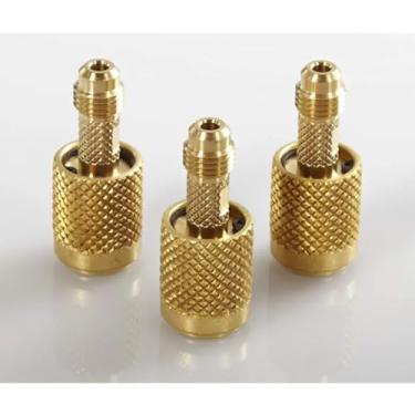 Imagem de CPS Adaptador de mangueira de acoplador rápido micro-selo AB3, SAE FM QC de 1/10.2 cm SAE x 1/10.2 cm SAE M, pacote com 3