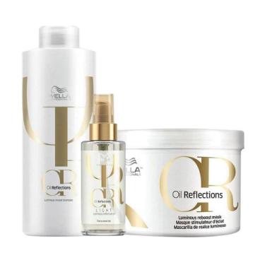 Imagem de Kit Wella Oil Reflections - Sh 1L e Másc 500 ml e Óleo Lg 100 ml - Wel