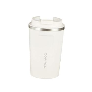 Imagem de WeiLaiKeQi Copo isolado a vácuo, copo térmico, 380 ml de drinques cofee caneca garrafa de água inteligente para academia de ginástica esportiva em casa, Branco