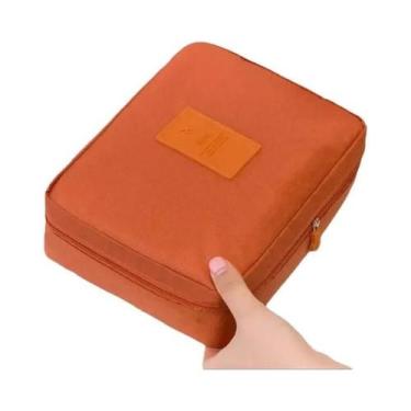 Imagem de Bolsa De Maquiagem Portátil À Prova D'água Para Viagem, Organizador Co