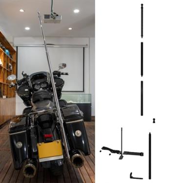 Imagem de Mastro unilateral modificado para Harley Davidson para Road Glide 2006-2024, adequado para furo de porta-malas já foi ocupado, preto